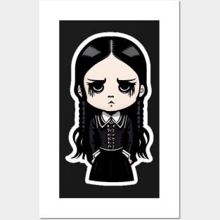 ADDAMS Family, Wednesday-inspired design, Posters and Art